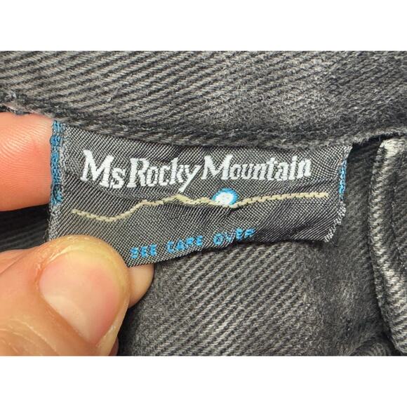 Vintage Rockies Women’s Western High Rise Gray Denim Jeans - Size Meas 27x36 - Picture 5 of 5